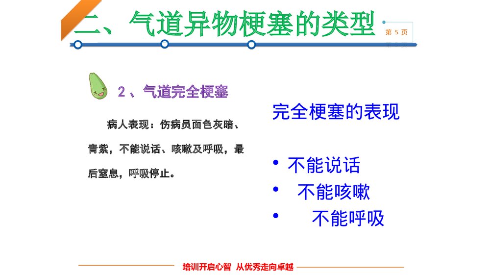 气道异物梗阻的急救培训PPT课件下载5