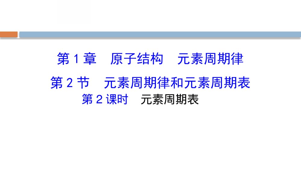 鲁科版高中化学20版必修二1.2.2《元素周期律和元素周期原子结构元素周期律》PPT课件下载1