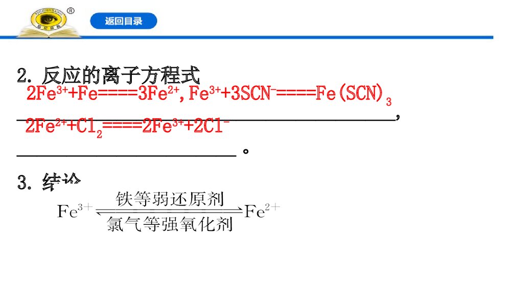 人教版高中化学必修1：3.1.2铁盐和亚铁盐课件PPT下载(77张)9