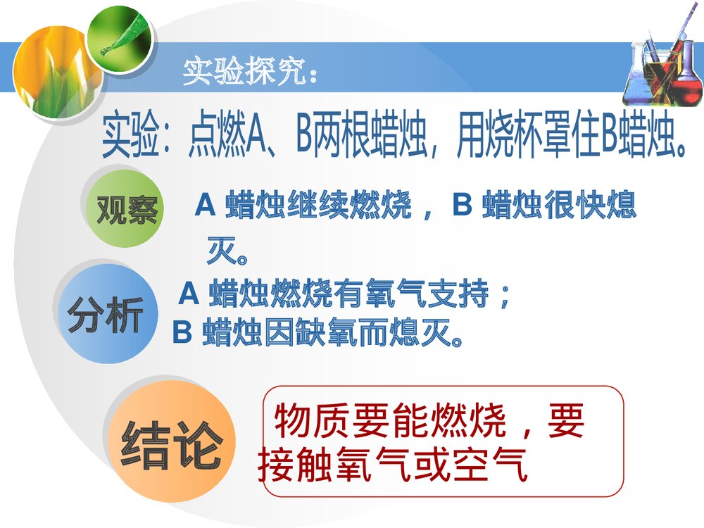 《燃烧条件与灭火原理》维持生命之气—氧气优质PPT课件下载9