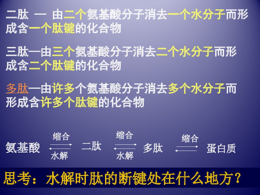 高二化学《第三节 生命的基础·蛋白质》PPT课件8