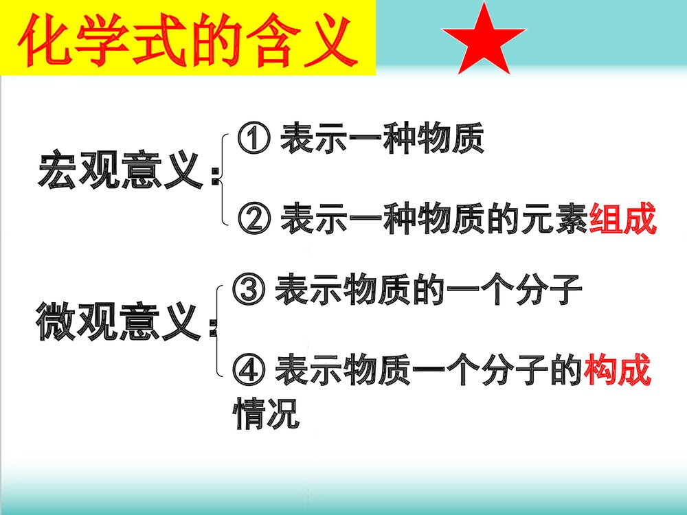 粤教版化学九年级上册3.4《物质构成的表示式 维持生命之气 氧气》PPT课件5