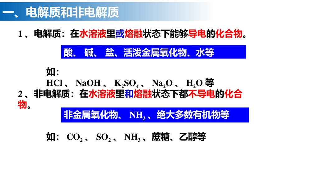 人教版化学第一章第2节《离子反应》PPT课件10