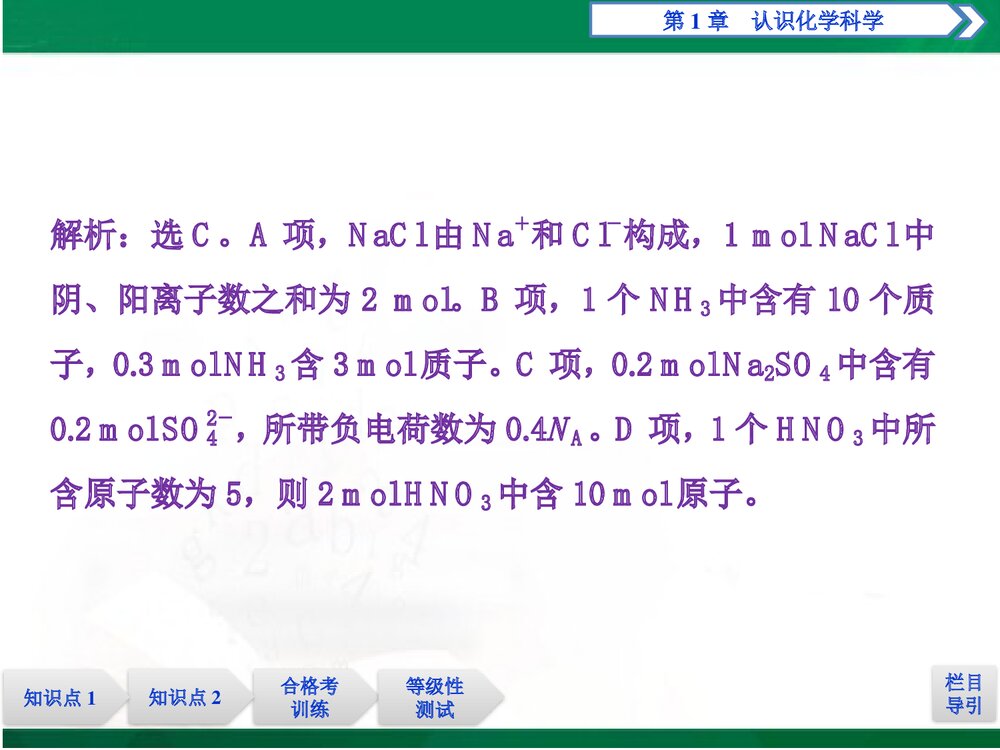 化学 第3节 第1课时物质的量及其单位·摩尔质量PPT课件10