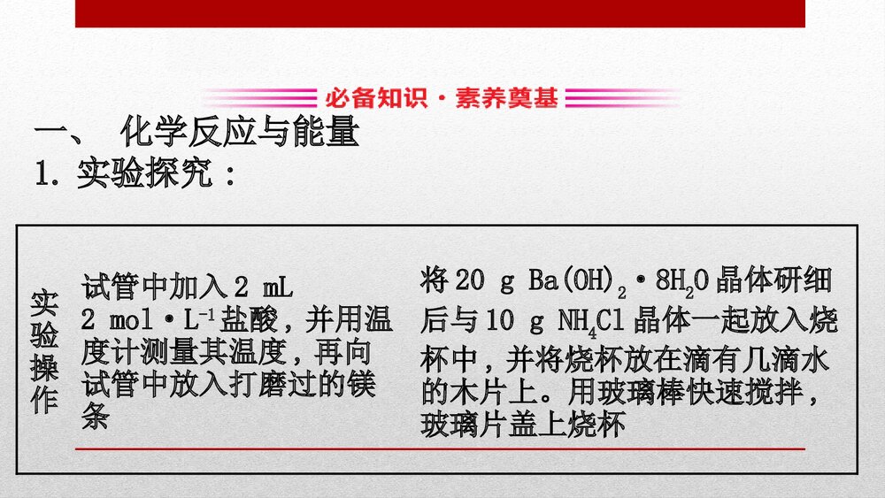 人教版化学20版必修二6.1.1《化学反应与能量变化》PPT课件下载3