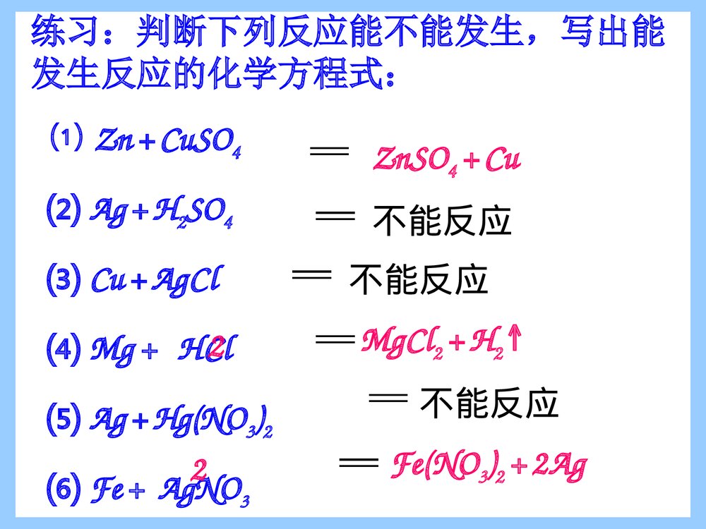 九年级化学《第八单元 第四节 常用的盐 课题 盐的化学通性》PPT课件下载10