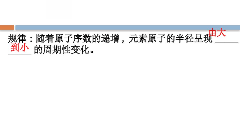鲁科版化学20版必修二1.2.1《元素周期律和元素周期表 原子结构 元素周期律》PPT课件8