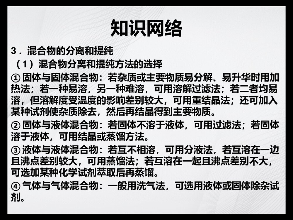 高一化学必修一知识总结PPT课件下载7