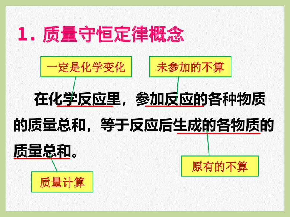粤教版九年级化学上册4.3《质量守恒定律 生命之源·水》PPT课件2