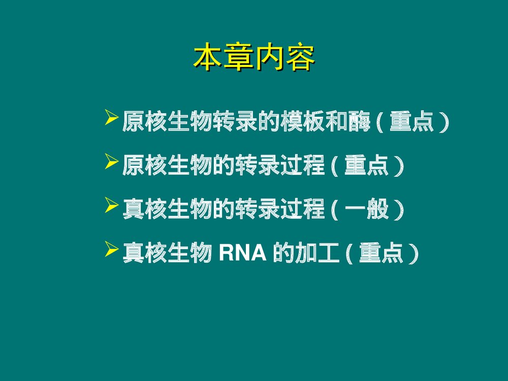 生物化学 第11章 RNA的生物合成PPT课件下载2