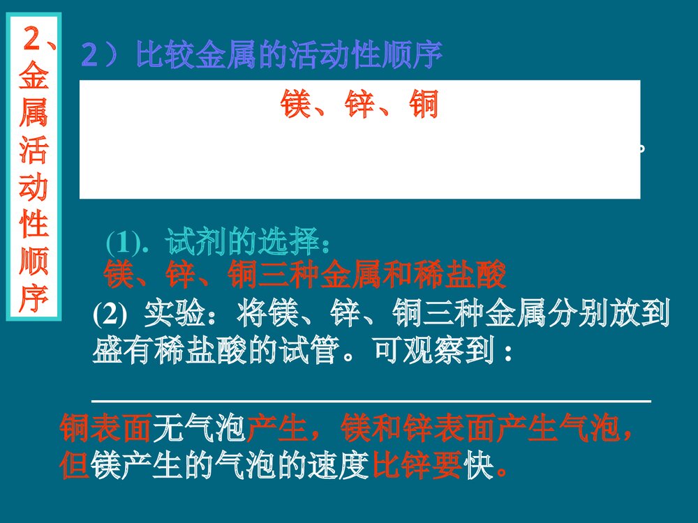 初中九年级化学·金属及金属活动性顺序PPT课件下载8