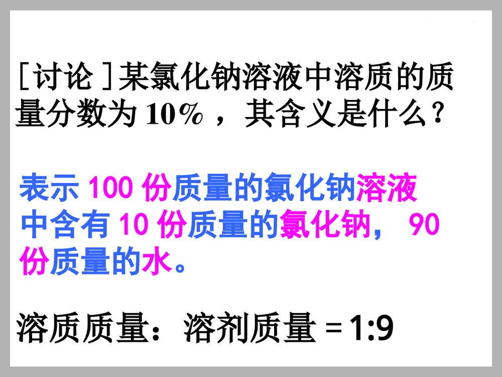 九年级化学·课题3 溶液的浓度PPT课件下载7