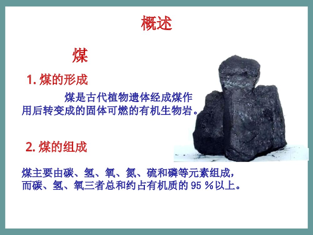 煤化学绪论·朱银惠PPT课件下载2