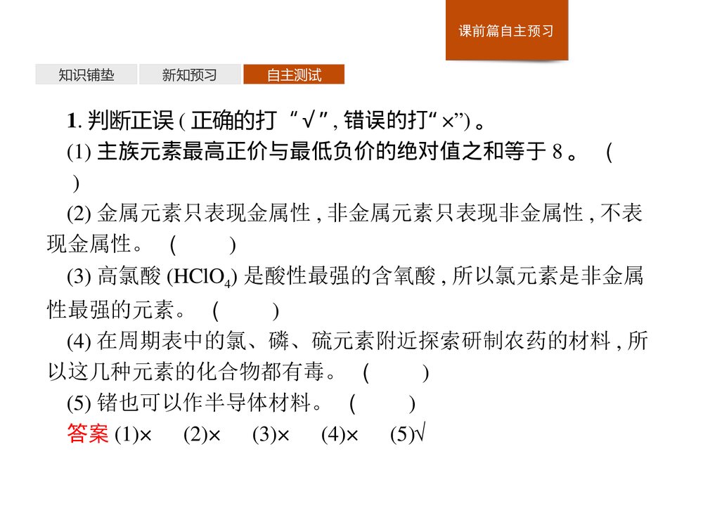 人教版必修1第4章第2节第2课时《元素周期表和元素周期律的应用》PPT课件下载7