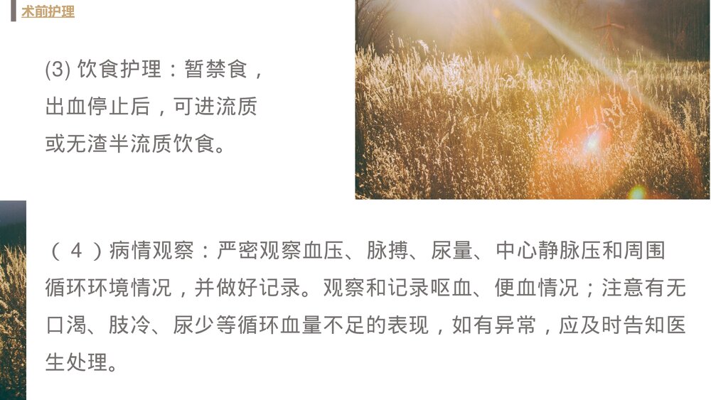 胃十二指肠溃疡大出血术前术后护理PPT课件下载7