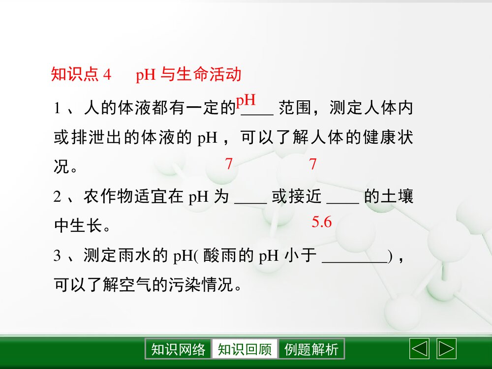 粤教版化学九年级下册8.1《溶液的酸碱性》PPT复习课件下载8