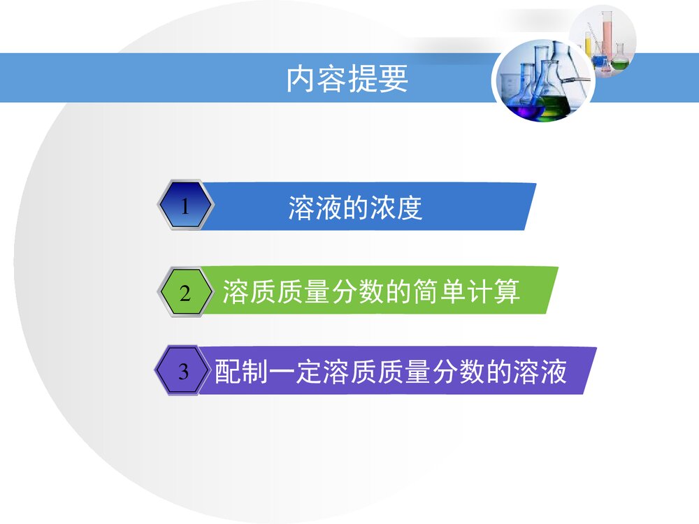 粤教版化学九年级下册7.3《溶液浓稀的表示》PPT课件下载2