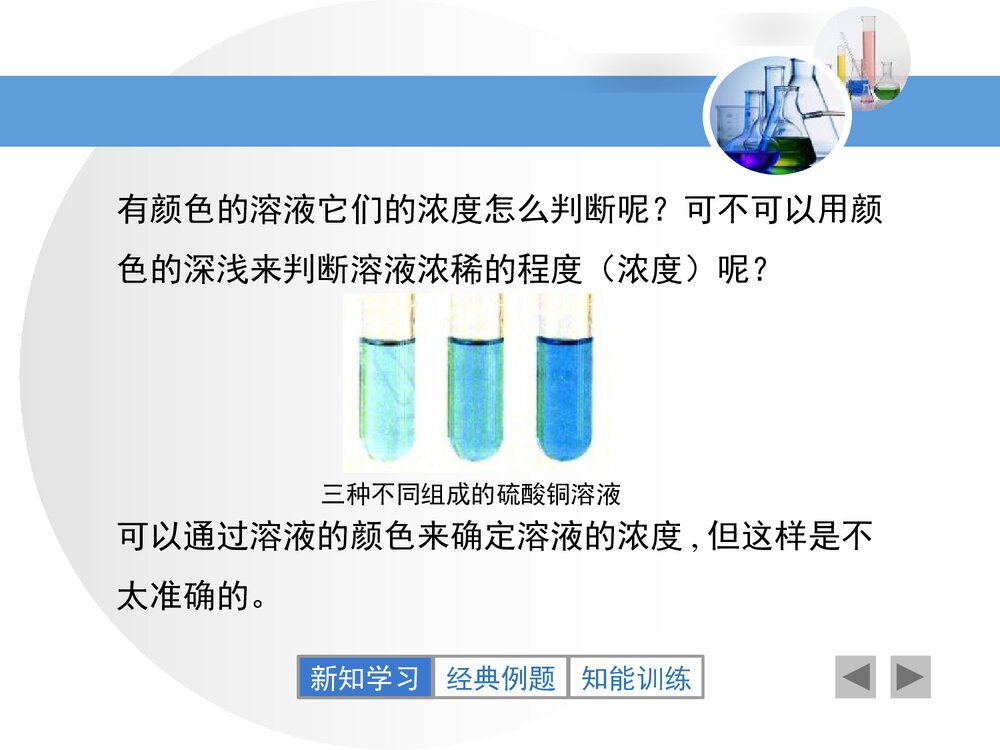 粤教版化学九年级下册7.3《溶液浓稀的表示》PPT课件下载5