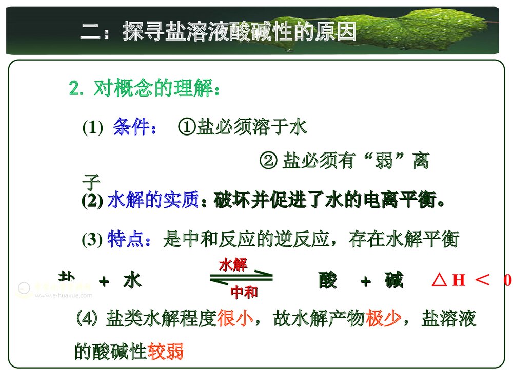 人教版化学选修4 第三章水溶液中的离子平衡第三节盐类的水解PPT课件10