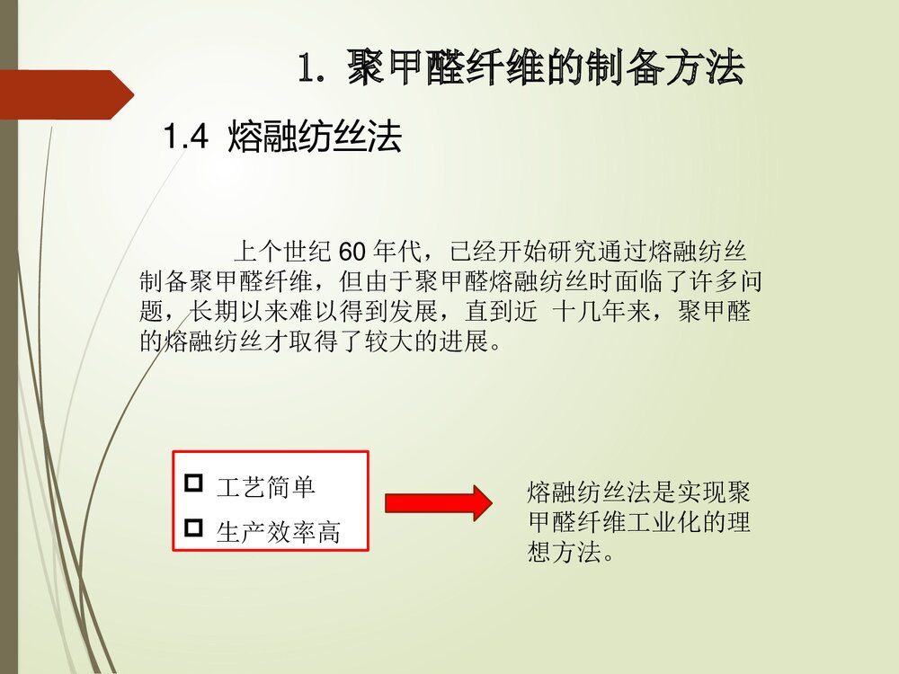 聚甲醛纤维的制备及其性能与应用PPT课件下载8