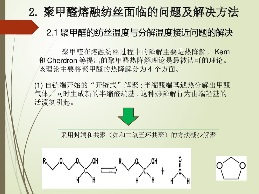 聚甲醛纤维的制备及其性能与应用PPT课件下载10