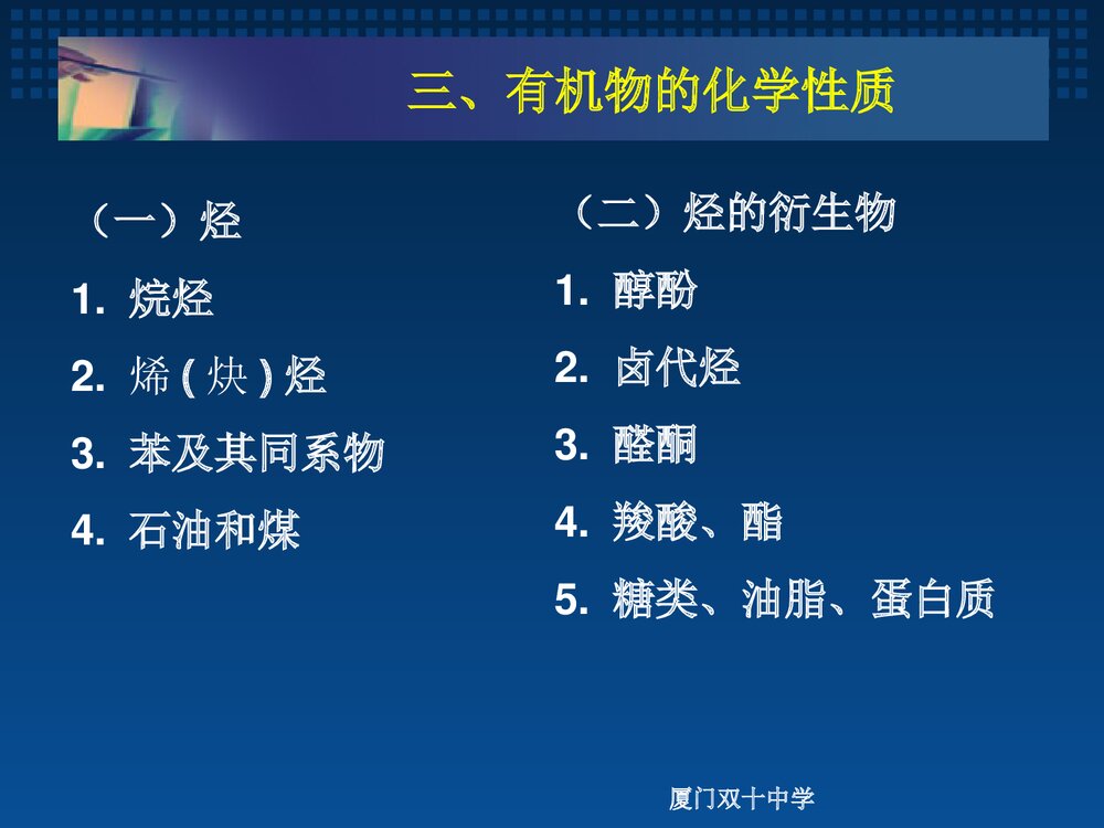 有机化学基础复习课程PPT课件下载10