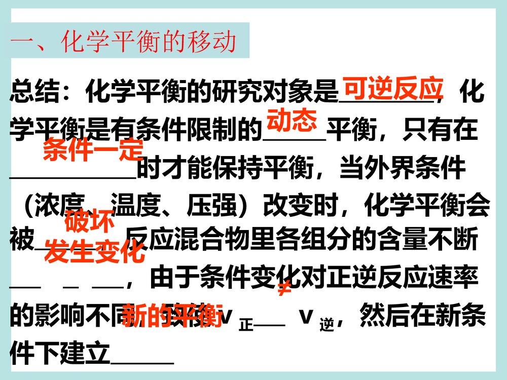 《化学反应速率和化学平衡》高二化学PPT课件3