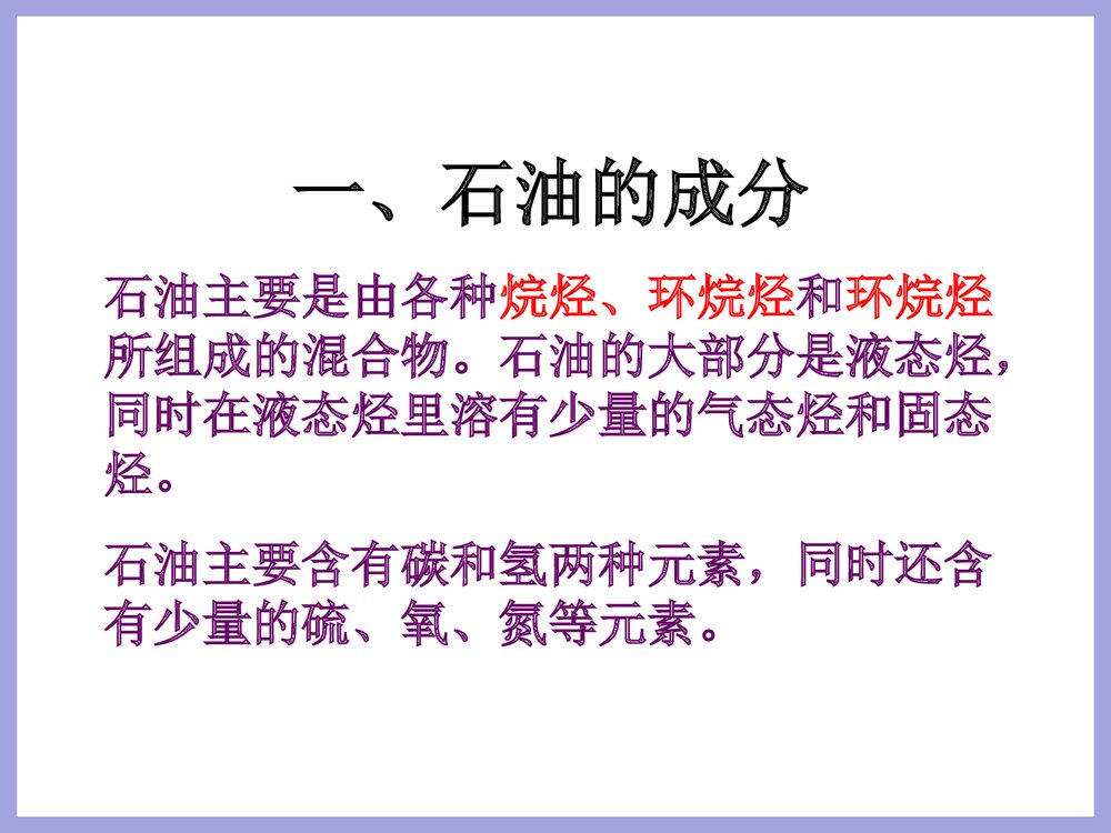 高一化学《第二节 石油和煤》PPT课件下载3