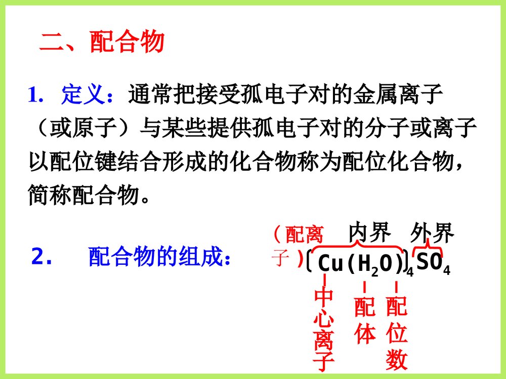 人教版高二化学《物质结构与性质 配位键》优秀课件PPT下载5