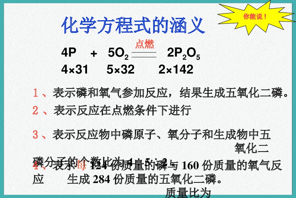 九年级科学化学方程式PPT课件下载7