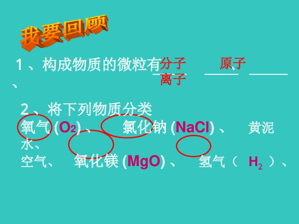 初三化学元素PPT教学课件下载2