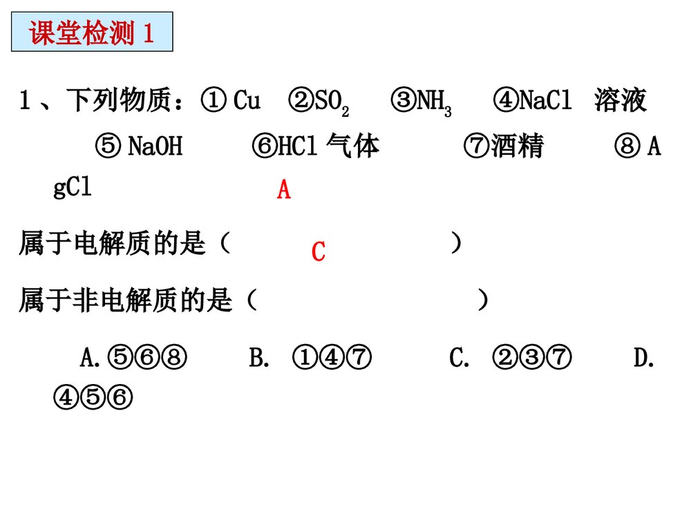 高中化学电解质 离子反应PPT课件下载10