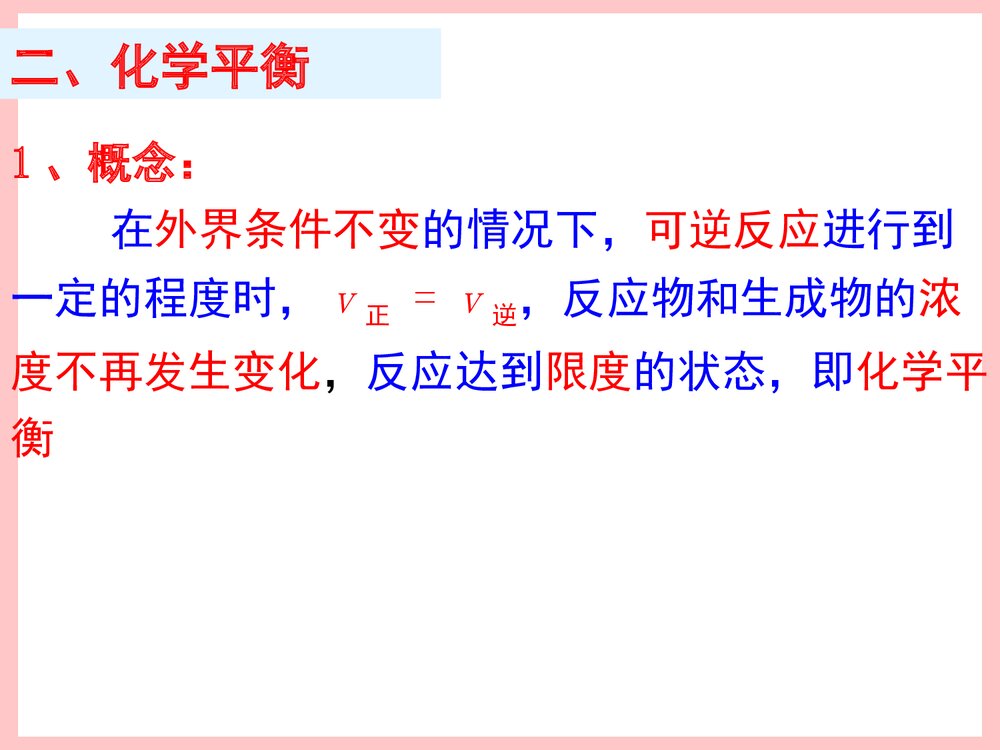 化学反应速率和化学平衡PPT教学课件6