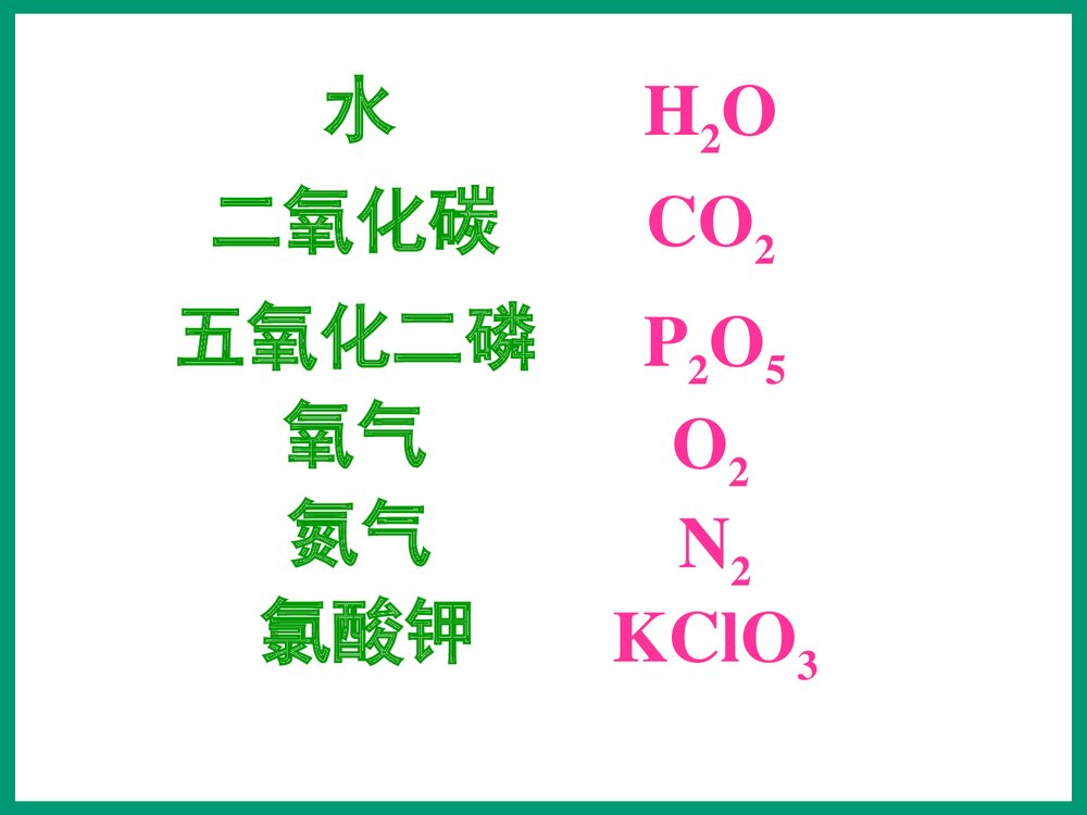 《第四单元 课题4 化学式与化合价》第一课时PPT课件下载7