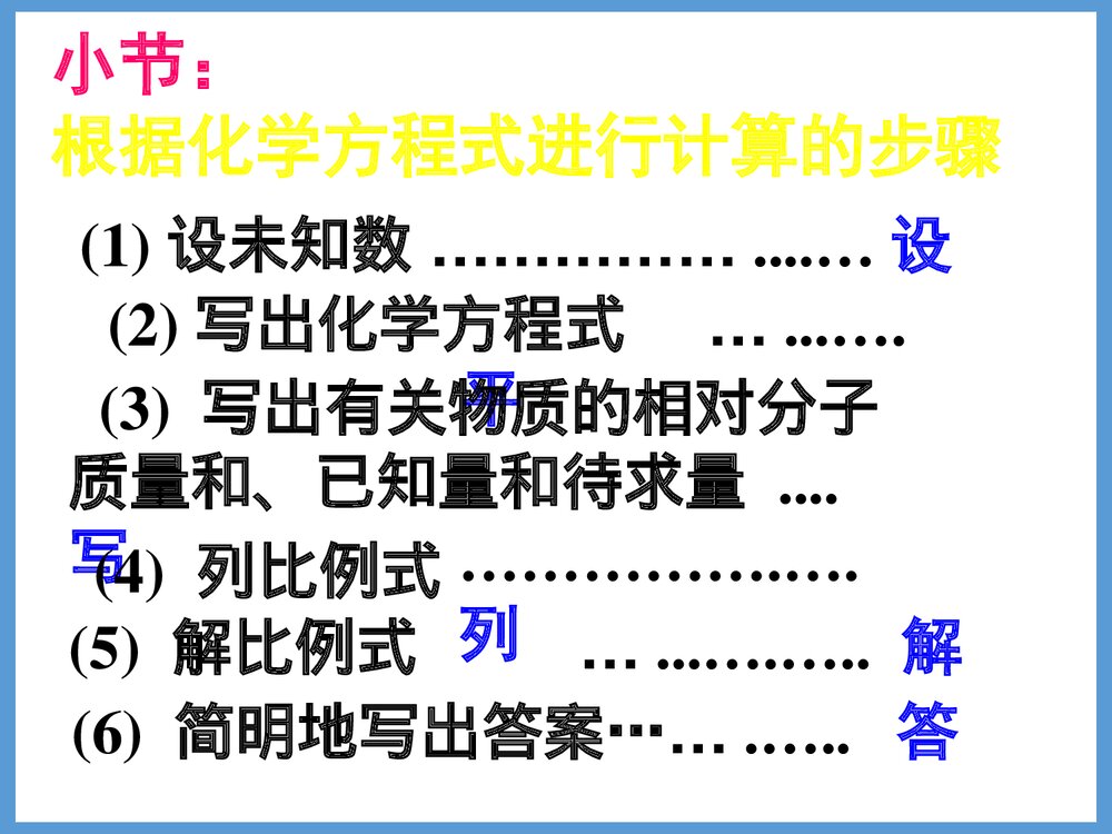 化学方程式相关计算PPT课件下载7