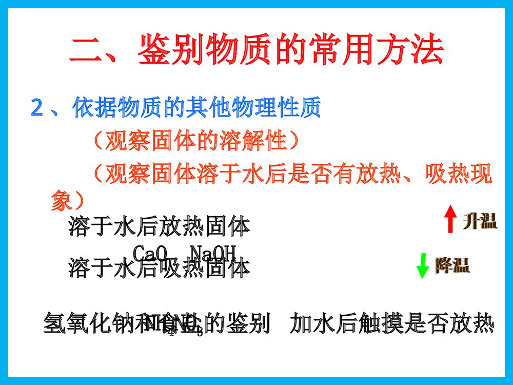 初中化学常见物质的检验和鉴别PPT课件下载6