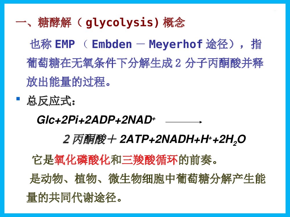 《第八章 糖酵解》物化学与生活PPT课件下载3