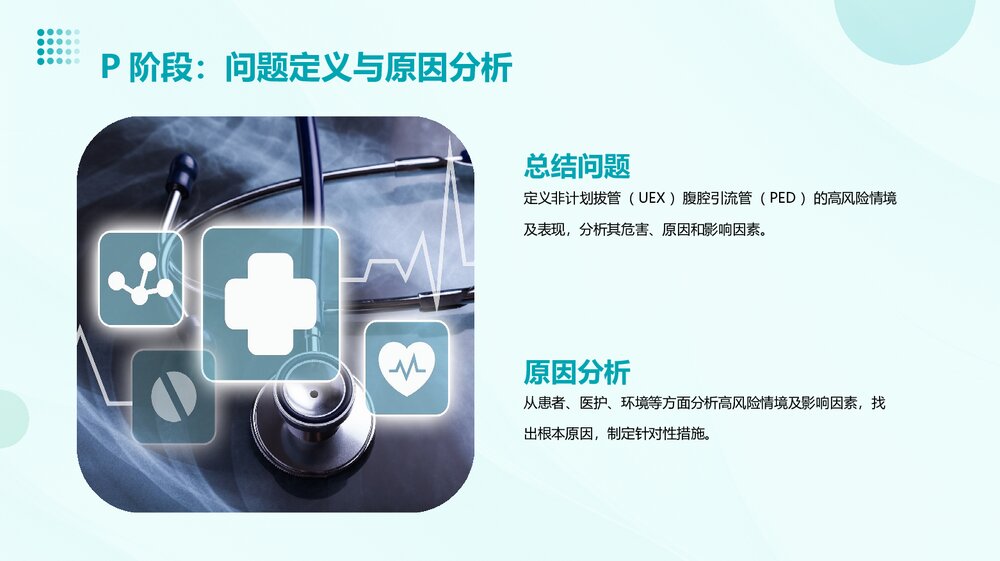 腹腔引流管非计划拔管的PDCA优质护理PPT课件8