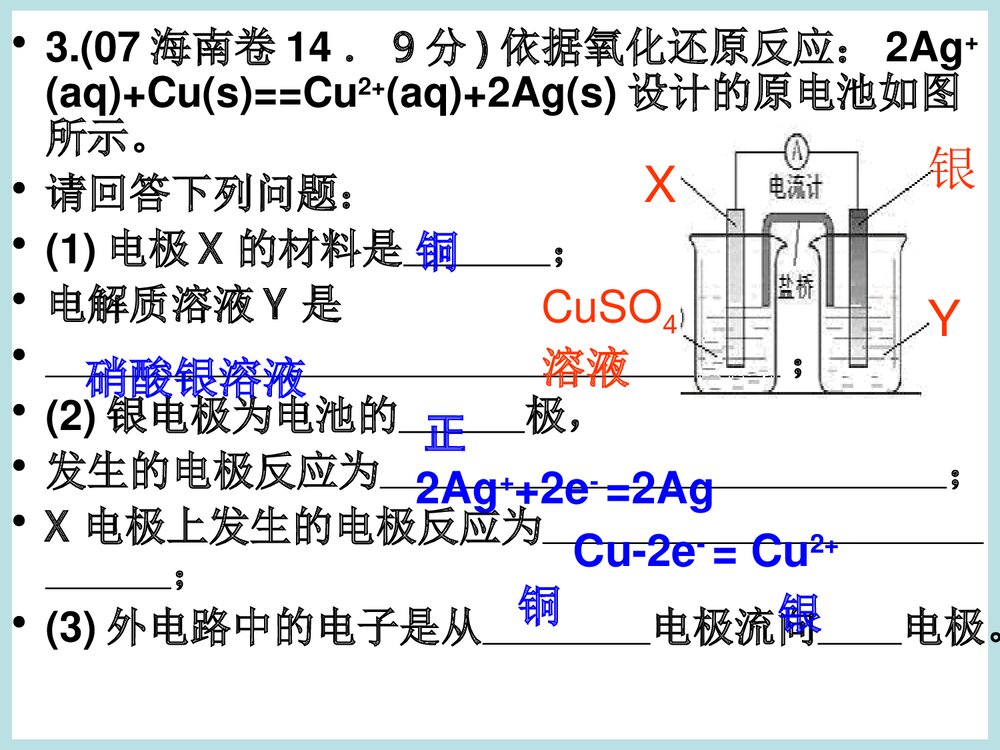 《原电池原理及应用》电化学基础知识PPT课件下载7