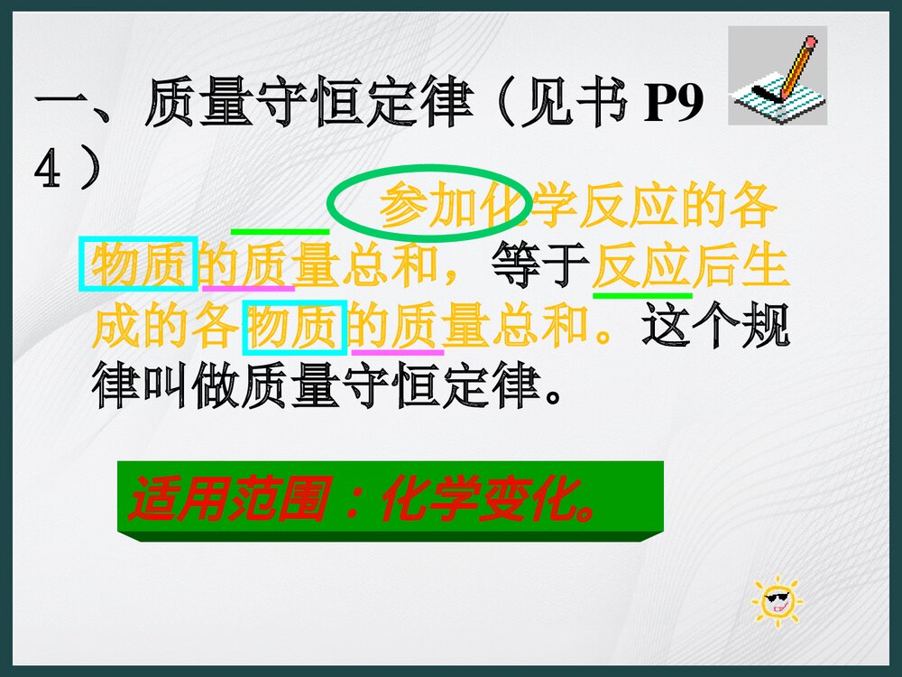 人教版九年级化学《质量守恒定律和化学方程式》PPT课件下载9