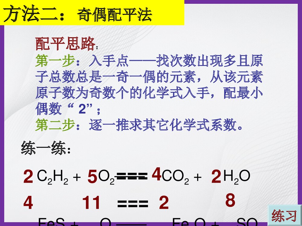 化学方程式配平的方法PPT课件下载4