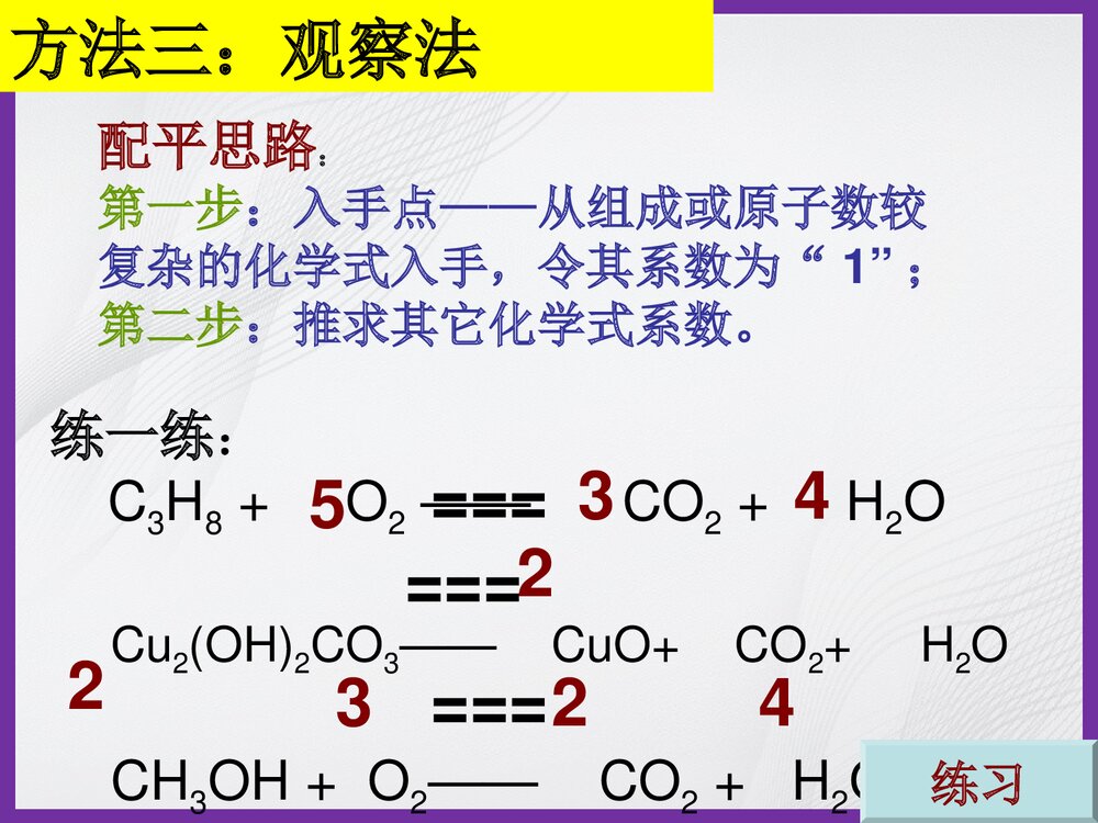 化学方程式配平的方法PPT课件下载5