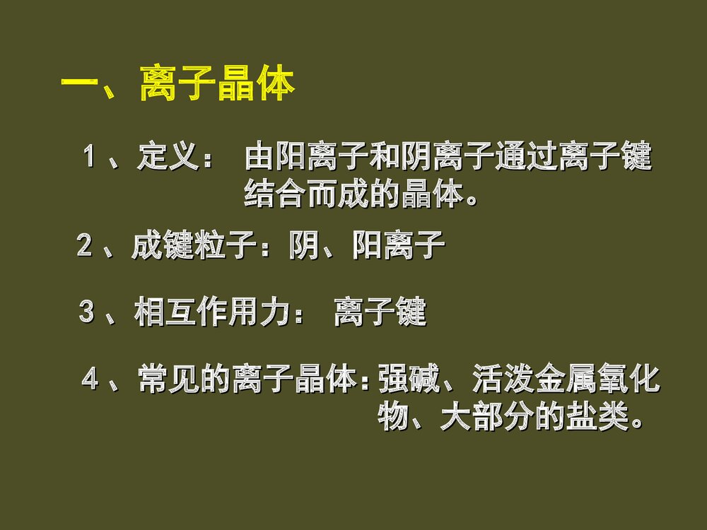 高中化学选修3离子晶体PPT课件下载3