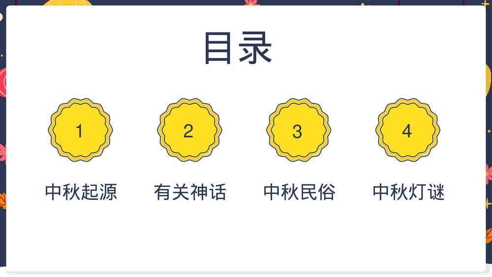 幼儿园中秋节活动主题班会中秋起源PPT课件下载2