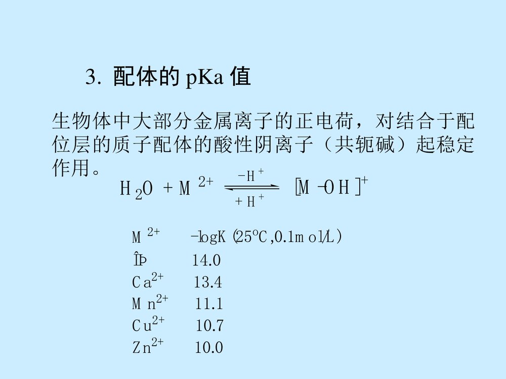 第2章 与生物无机研究有关的配位化学原理PPT课件8