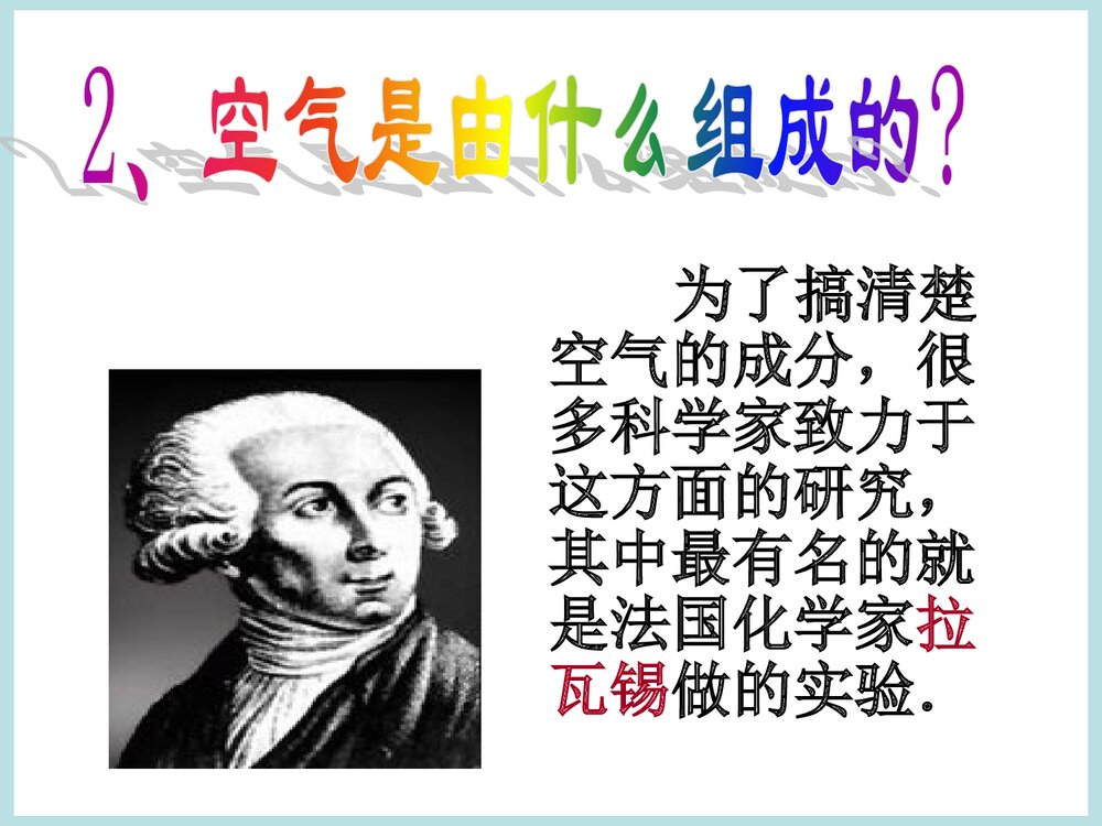 初中化学《课题1 空气》优秀PPT课件下载4