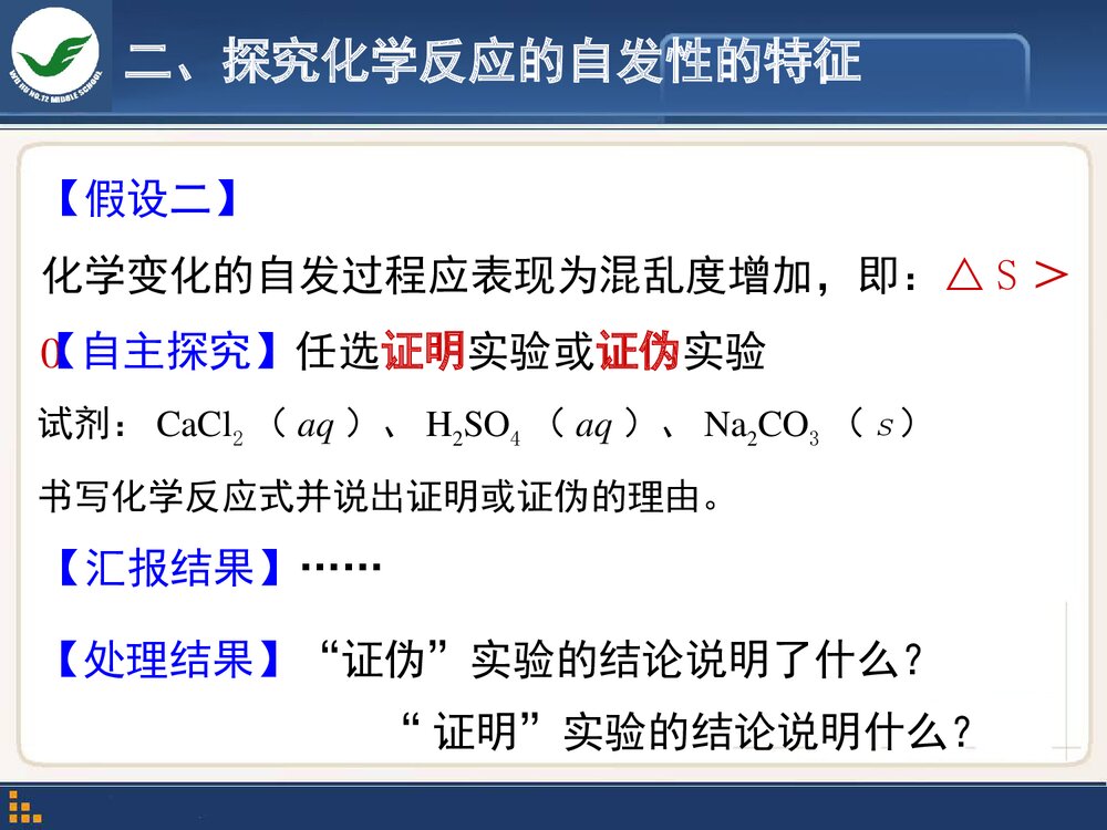 化学世界中的自发过程PPT课件下载10