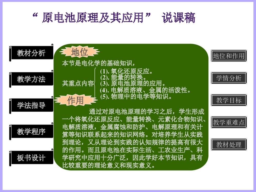 高二化学原电池原理及其应用说课PPT课件4