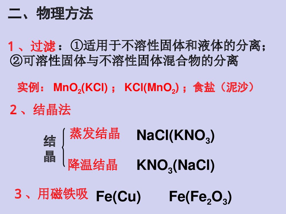 初中化学混合物除杂专题复习PPT课件3