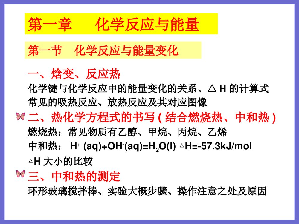 《化学反应热的计算》高二化学选修四复习总结PPT课件2